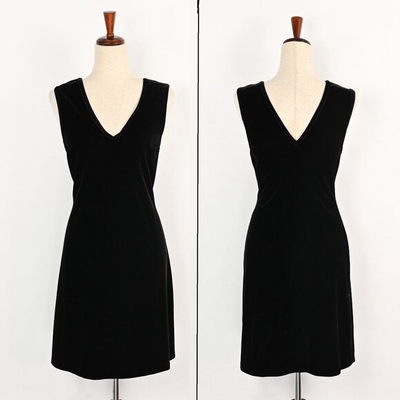 Marian and Maral Dresses & Skirts - Vintage 90s Black Velvet MARIAN & MARAL Sleeveless Mini Dress - L